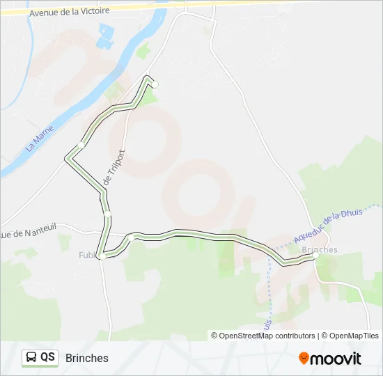 QS Bus Line Map