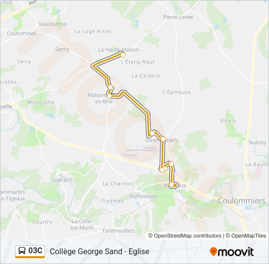 03C Bus Line Map