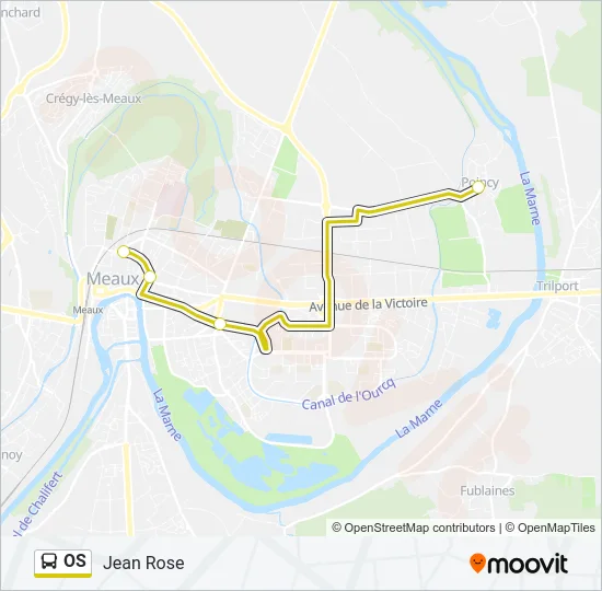 OS Bus Line Map