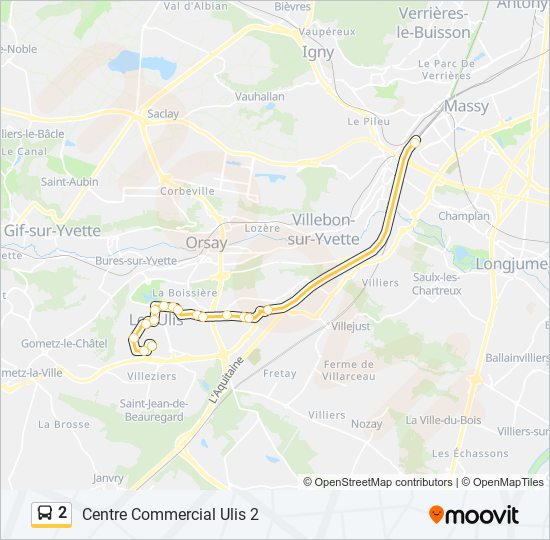 Mapa de 2 de autobús