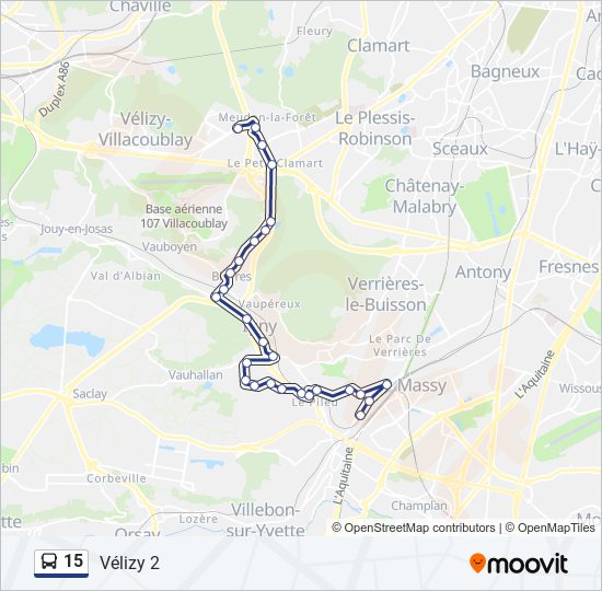 15 bus Line Map