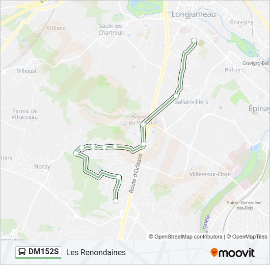 DM152S Bus Line Map