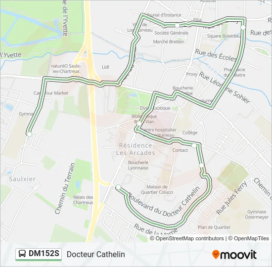 DM152S Bus Line Map