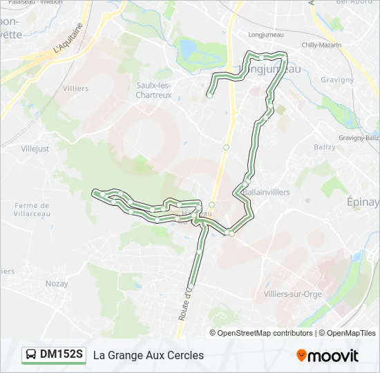 DM152S Bus Line Map