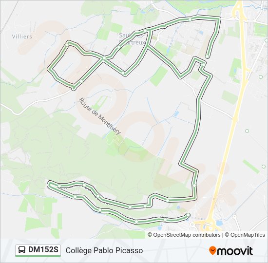 DM152S Bus Line Map