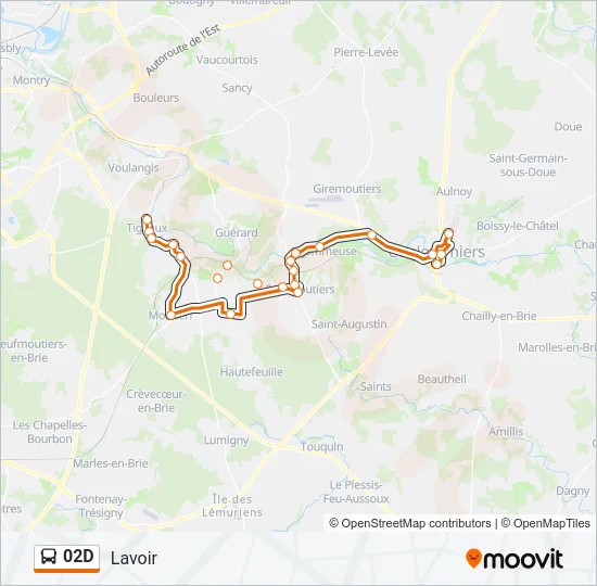 02D Bus Line Map