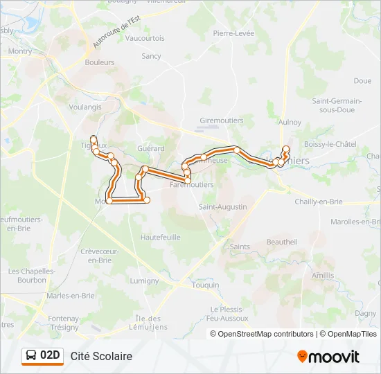 02D Bus Line Map