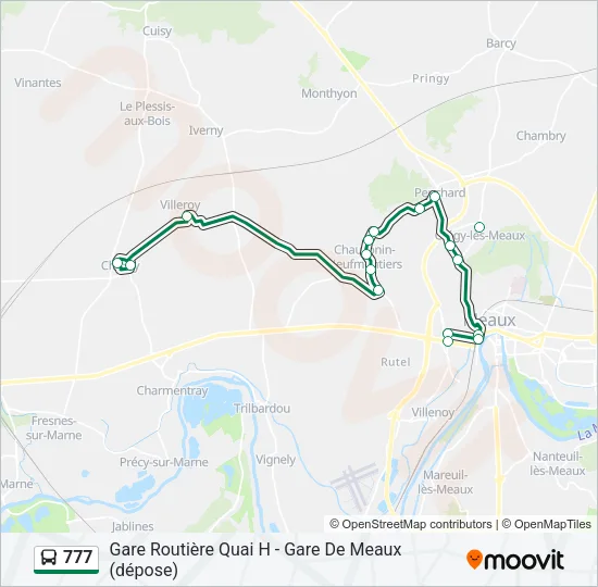 777 Bus Line Map