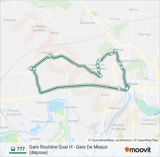 777 Bus Line Map