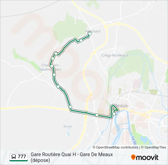 777 Bus Line Map