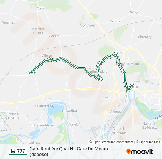 777 Bus Line Map
