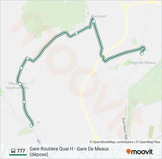 777 Bus Line Map