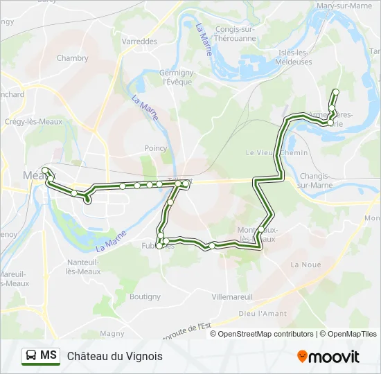 MS Bus Line Map