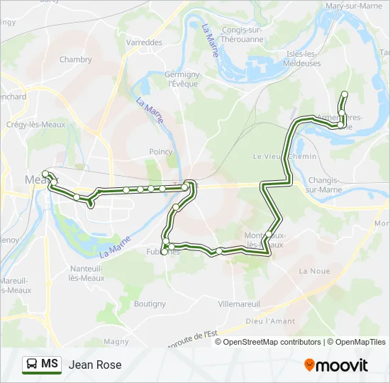 MS Bus Line Map