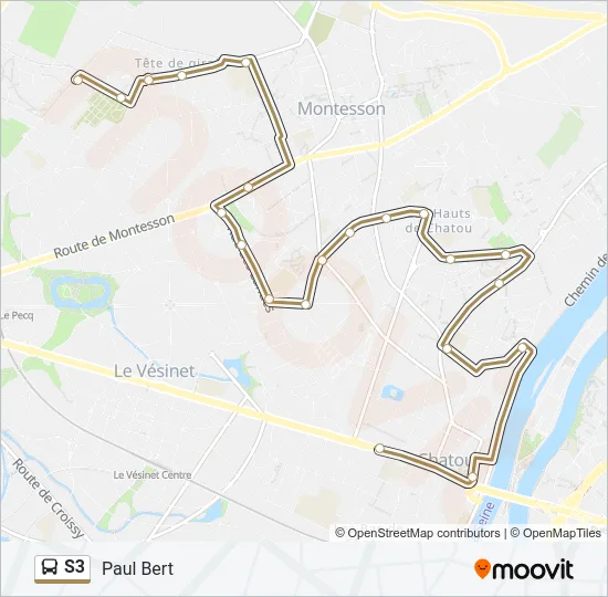 S3 Bus Line Map