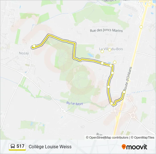 S17 Bus Line Map