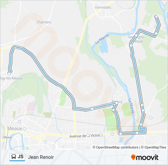 JS Bus Line Map