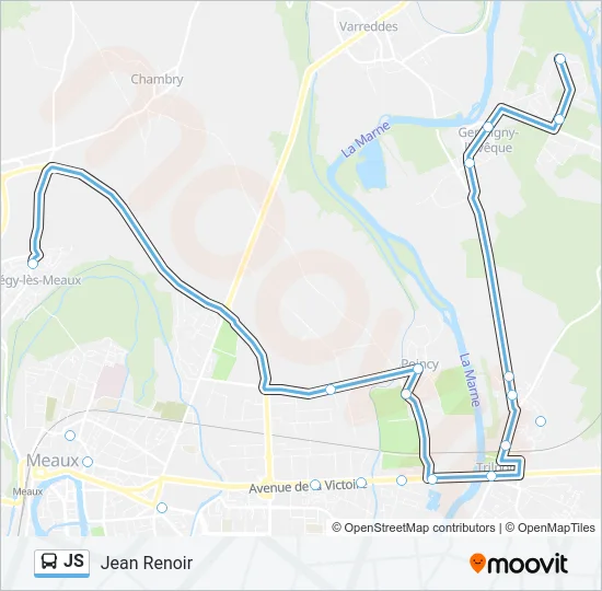 JS Bus Line Map