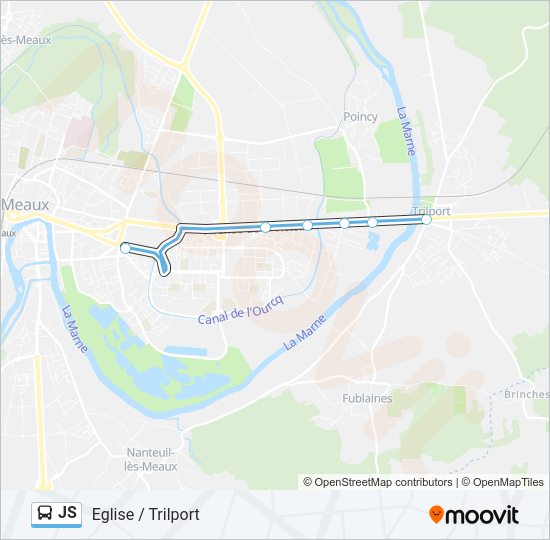 JS Bus Line Map