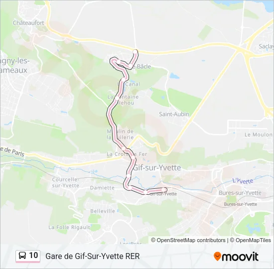 10 Bus Line Map