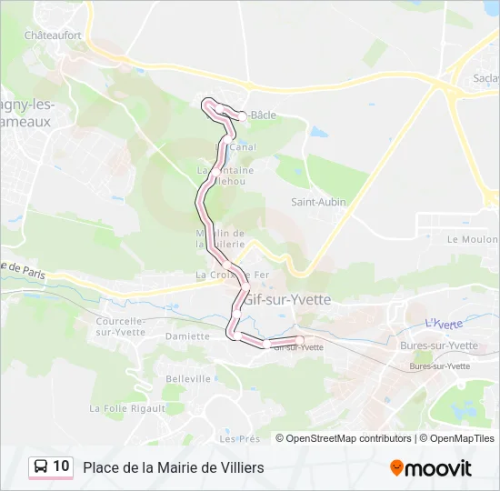 10 Bus Line Map