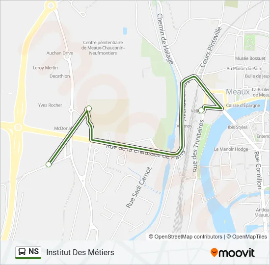NS Bus Line Map