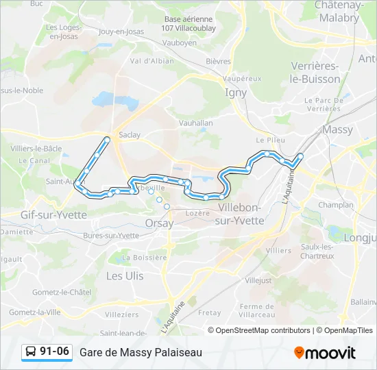91-06 Bus Line Map