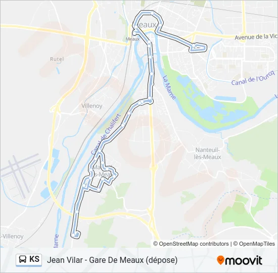 KS Bus Line Map