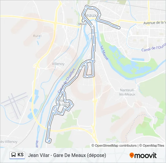 KS Bus Line Map