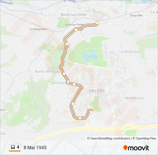 4 Bus Line Map