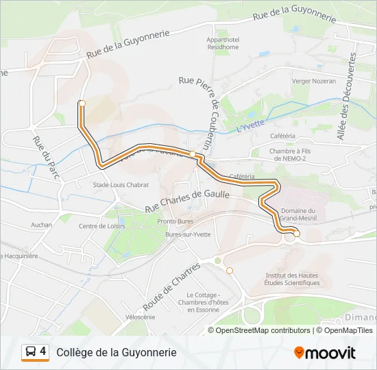 4 Bus Line Map