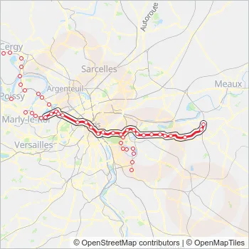 A RER Line Map