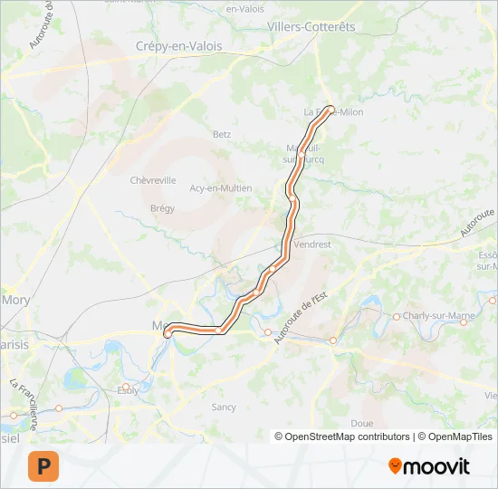 P Train Line Map