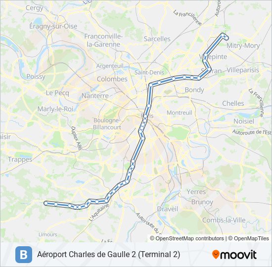 B Route: Schedules, Stops & Maps - Saint Rémy Les Chèvreuses/ Massy ...