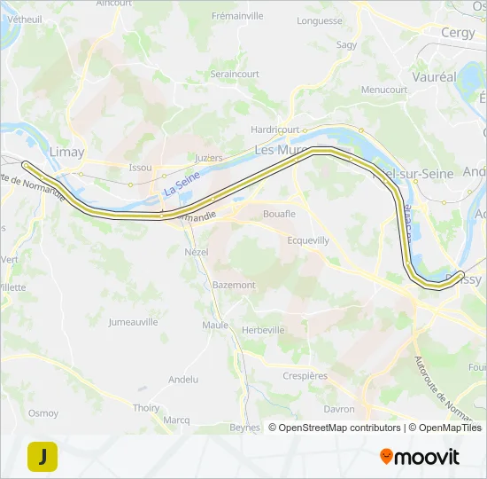 J Train Line Map
