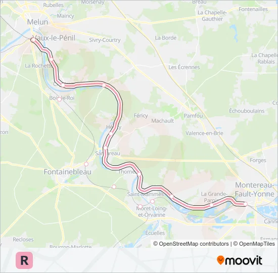 R Train Line Map