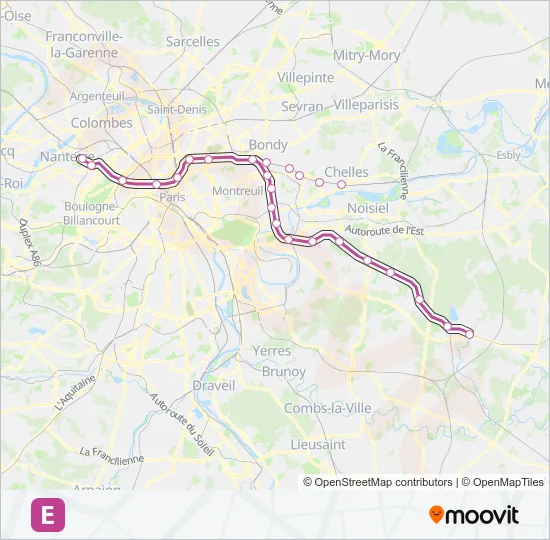 E RER Line Map
