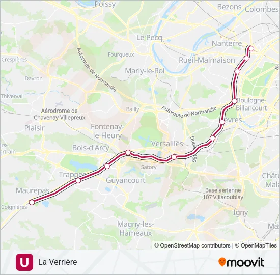 U Train Line Map