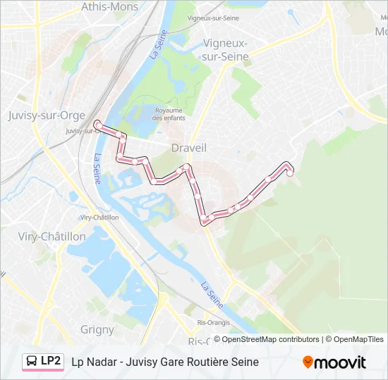 LP2 Bus Line Map