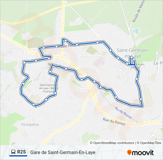 R2S Bus Line Map