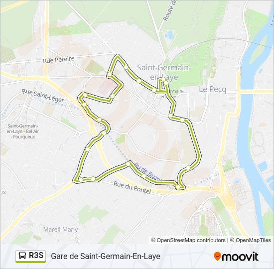 R3S Bus Line Map