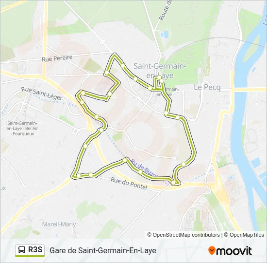 R3S Bus Line Map