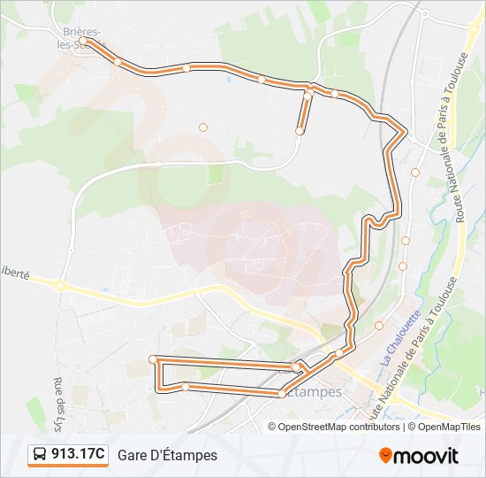 913.17C Bus Line Map