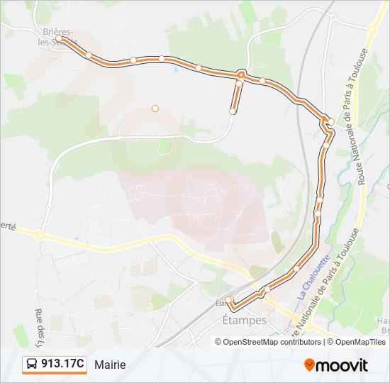 913.17C Bus Line Map