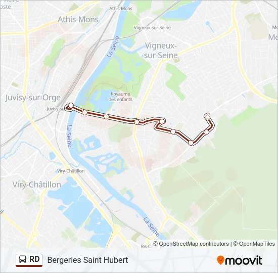 RD Bus Line Map