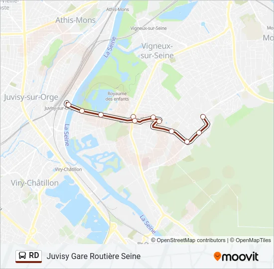 RD Bus Line Map