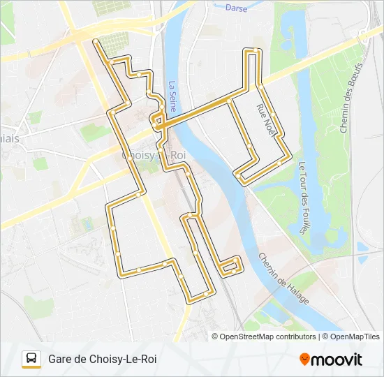 CHOISYBUS Bus Line Map