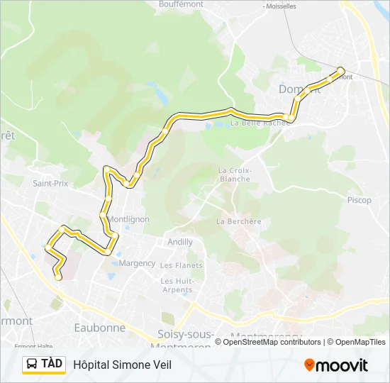 TÀD Bus Line Map