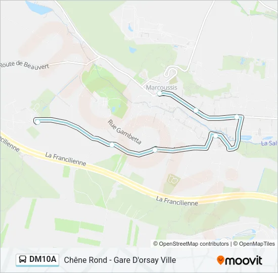 DM10A Bus Line Map