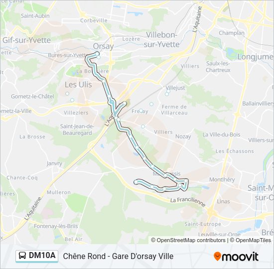 DM10A Bus Line Map